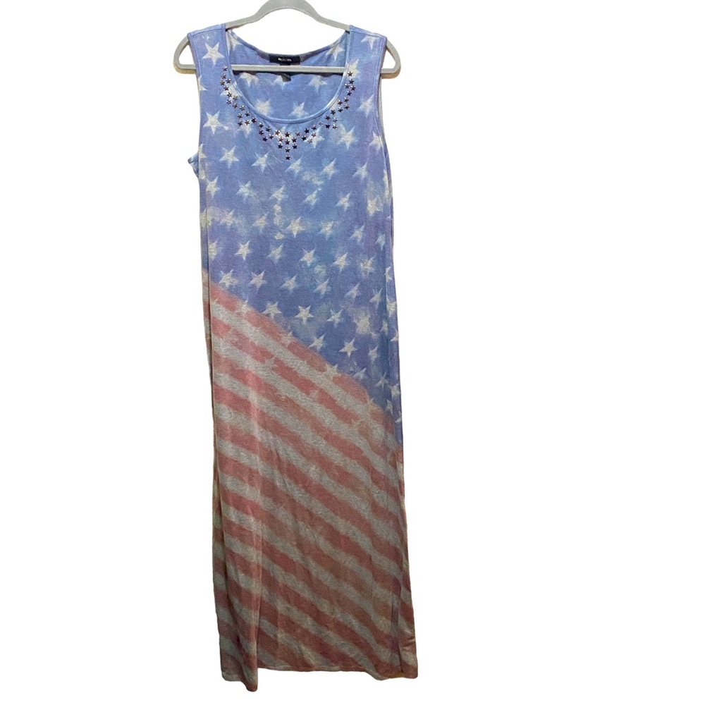 Stars and Stripes maxi dress by Style&Co size XL